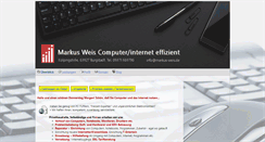Desktop Screenshot of markus-weis.de
